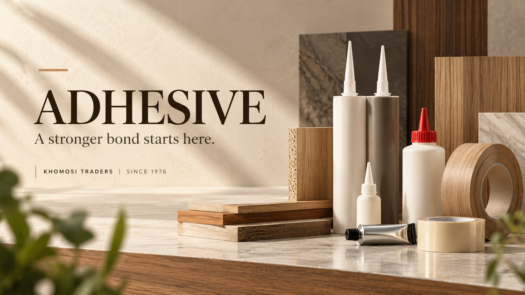 Adhesive Craft in Warm Tones