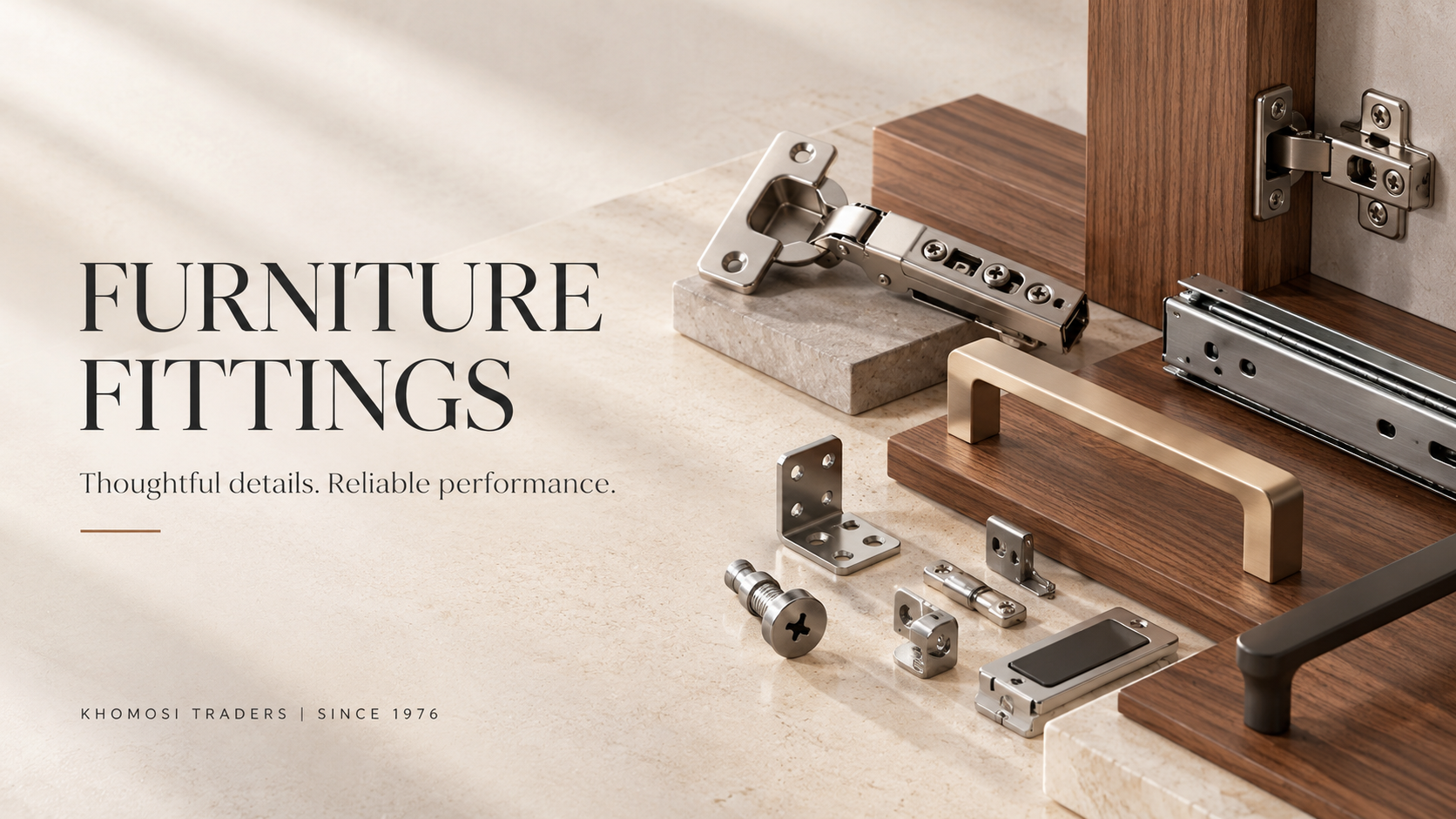 Elegant Furniture Fittings Catalogue Scene